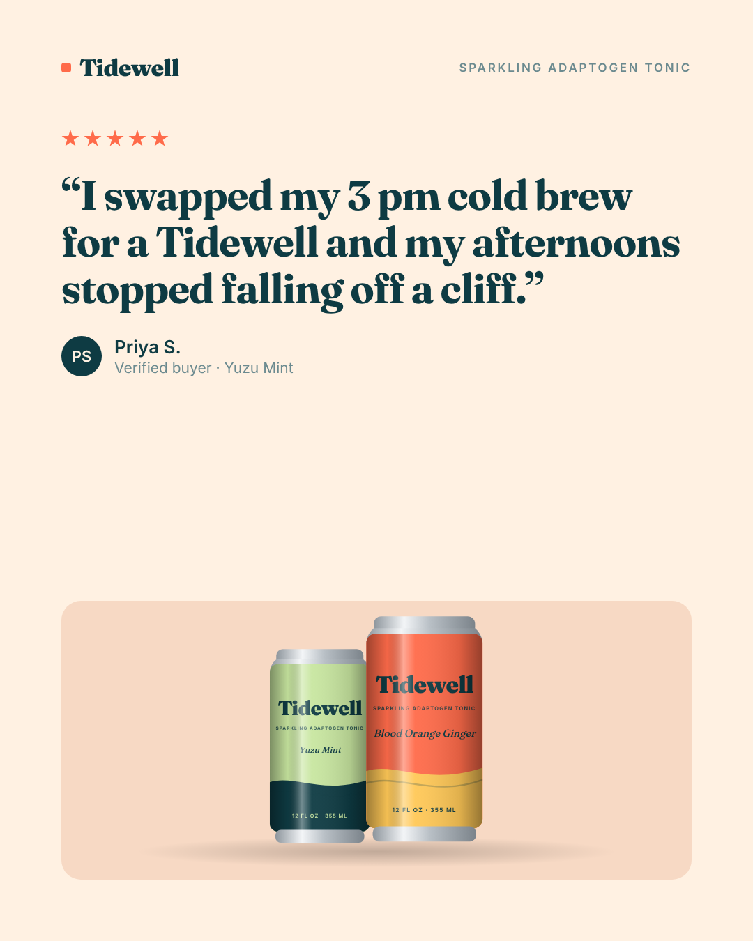 Tidewell: Review, 4:5 feed